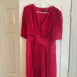Midi pleated dress